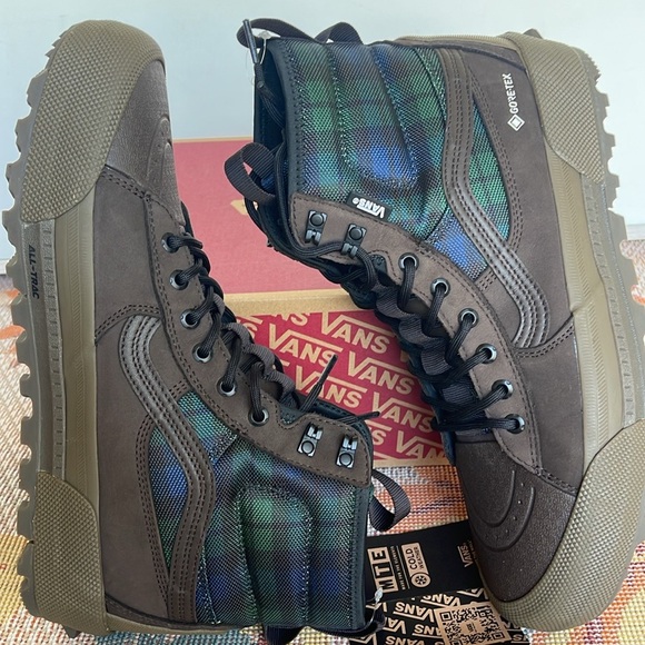 Vans WMNS Sk8-Hi Gore-Tex Mte-3
Tech Plaid Brown/Green
VN0A5111BGS
Boots - Picture 13 of 16